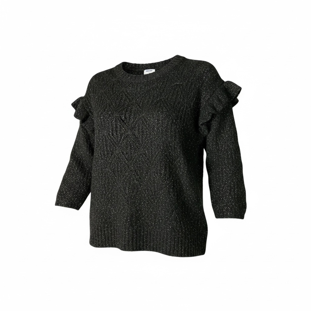 Old Navy Charcoal Sweater with Ruffle Details